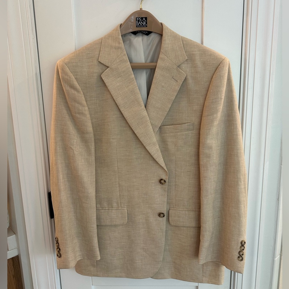 Jos. A. Bank Light Tan Men's Linen Sport Coat